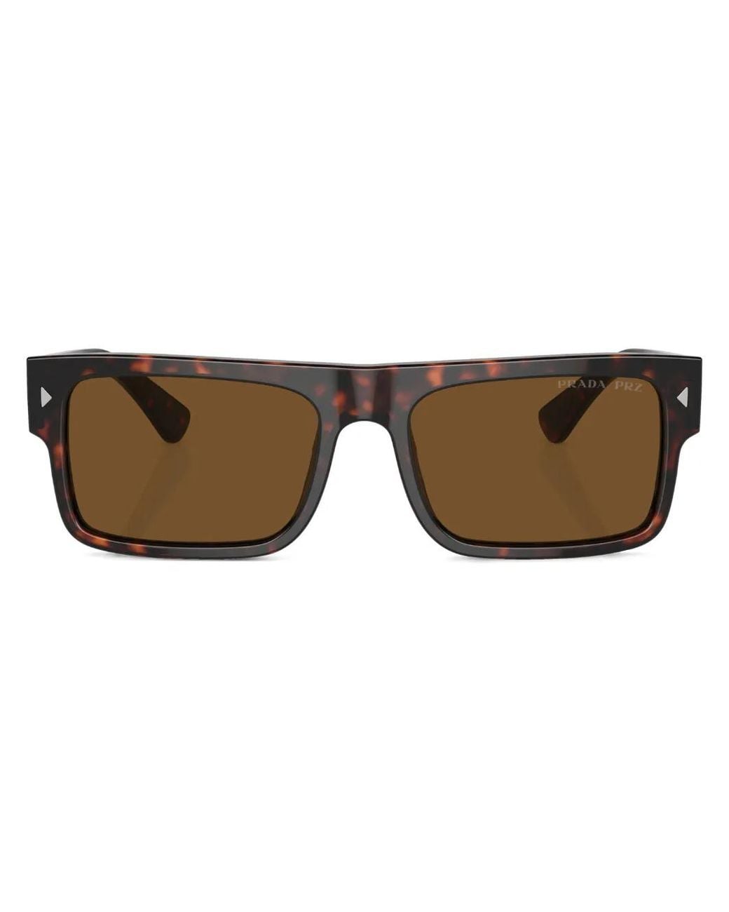 Prada Brown Tortoiseshell-Effect Square Sunglasses for men