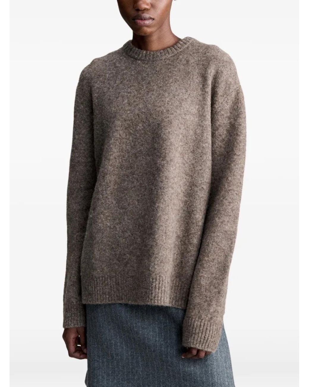 A.P.C. Gray Dropped-Shoulder Sweater