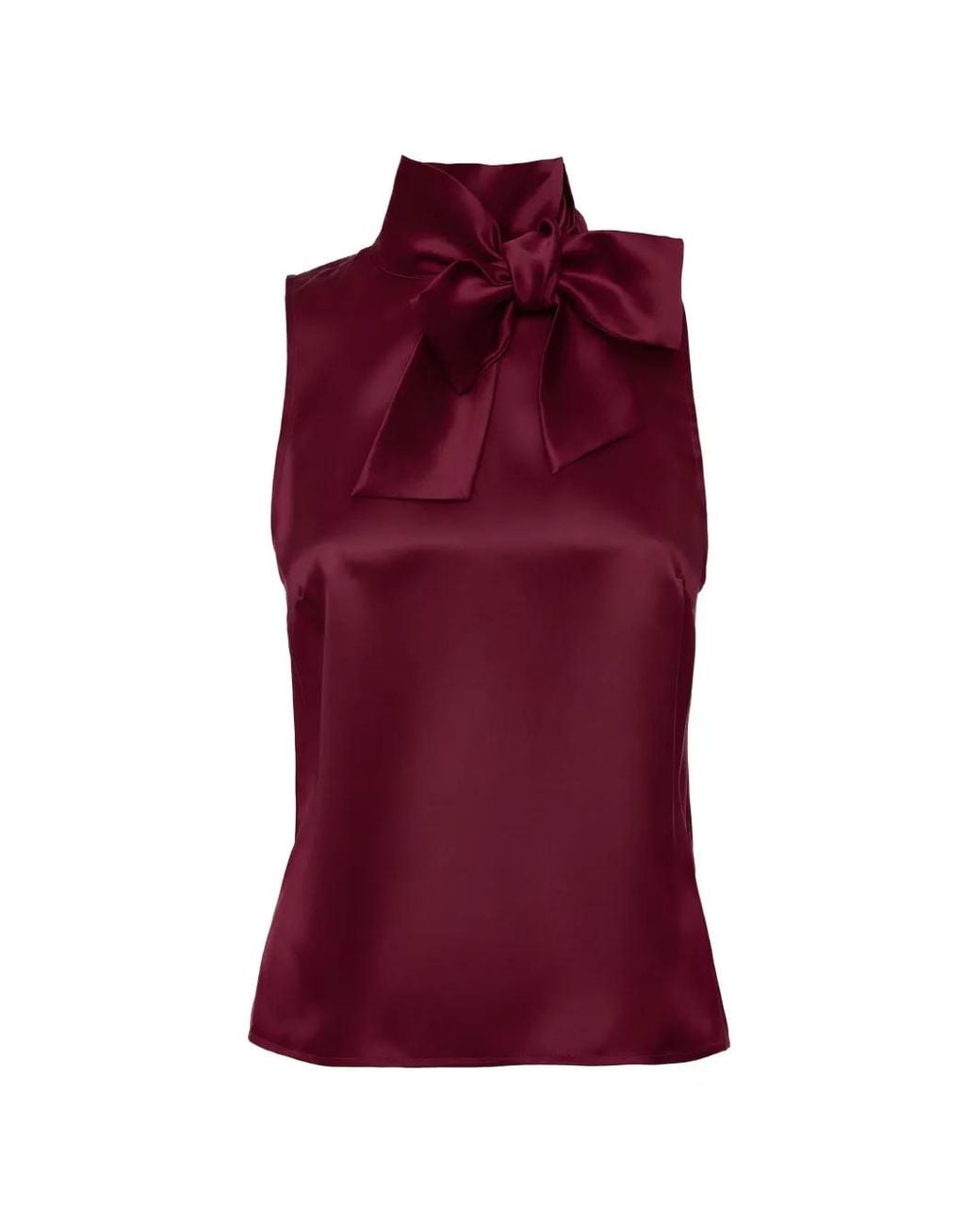 Loretta Caponi Purple Diaspro Tie-Neck Top