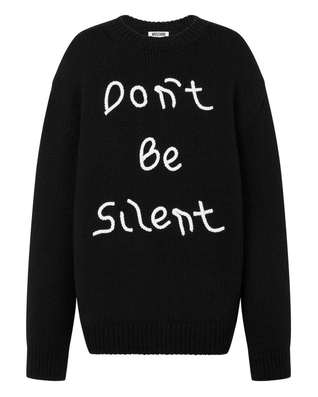 Moschino Black Round-Neck Knitwear