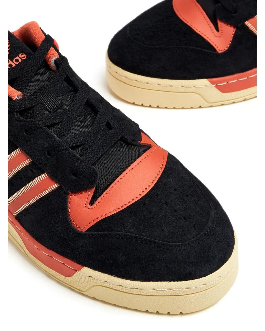 Adidas Red Rivalry 86 Lace-Up Suede Sneakers for men