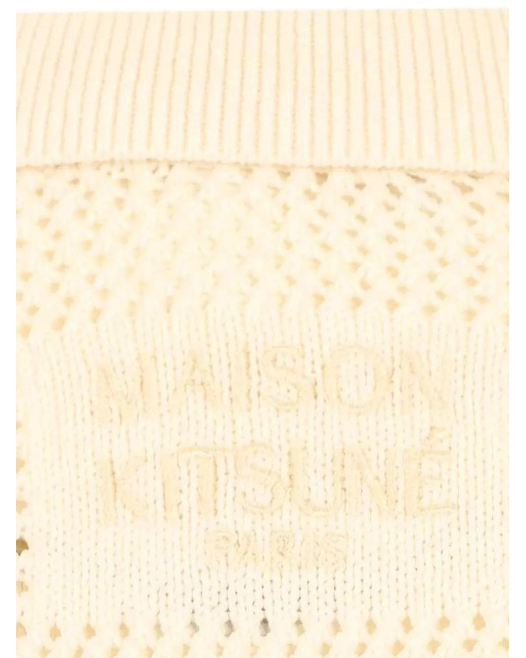 Maison Kitsuné Natural Short Sleeve Cardigan for men