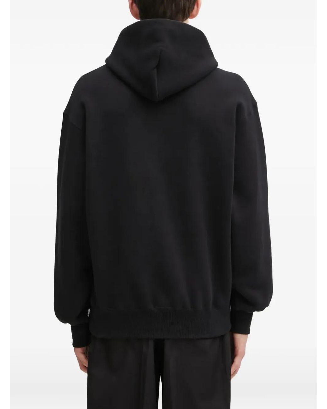 Wacko Maria Black Drawstring Hoodie for men