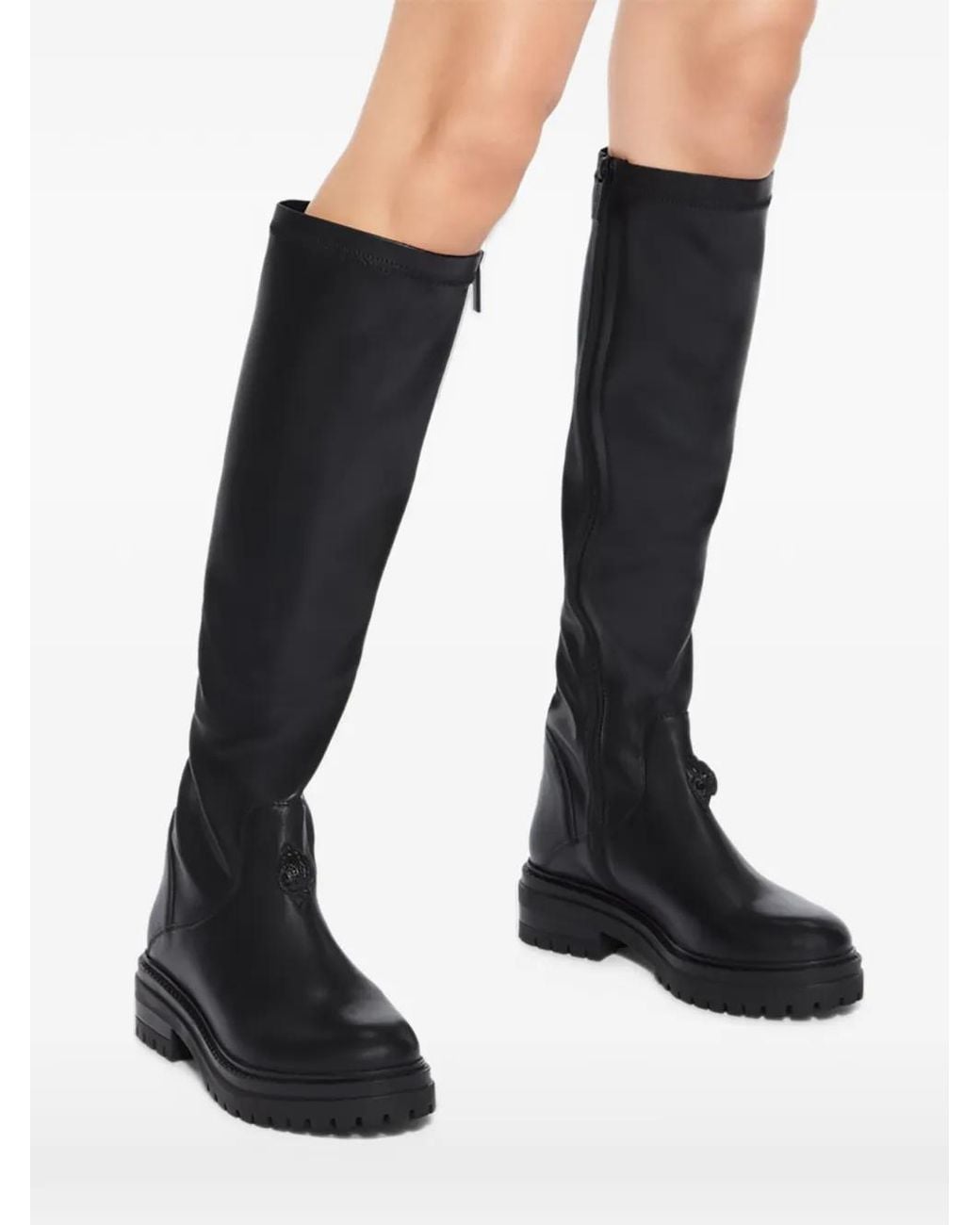 Kurt Geiger Black Soar Eagle Knee Boots