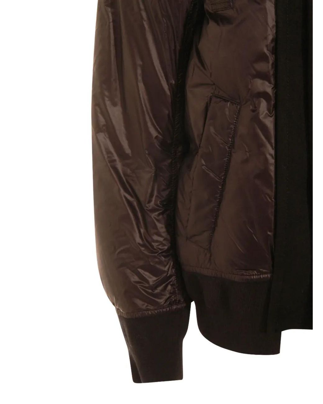 Plumífero Con Doble Botonadura Sacai de color Black