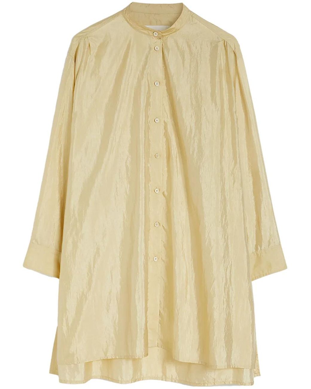 Jil Sander Yellow Buttoned Long Shirt