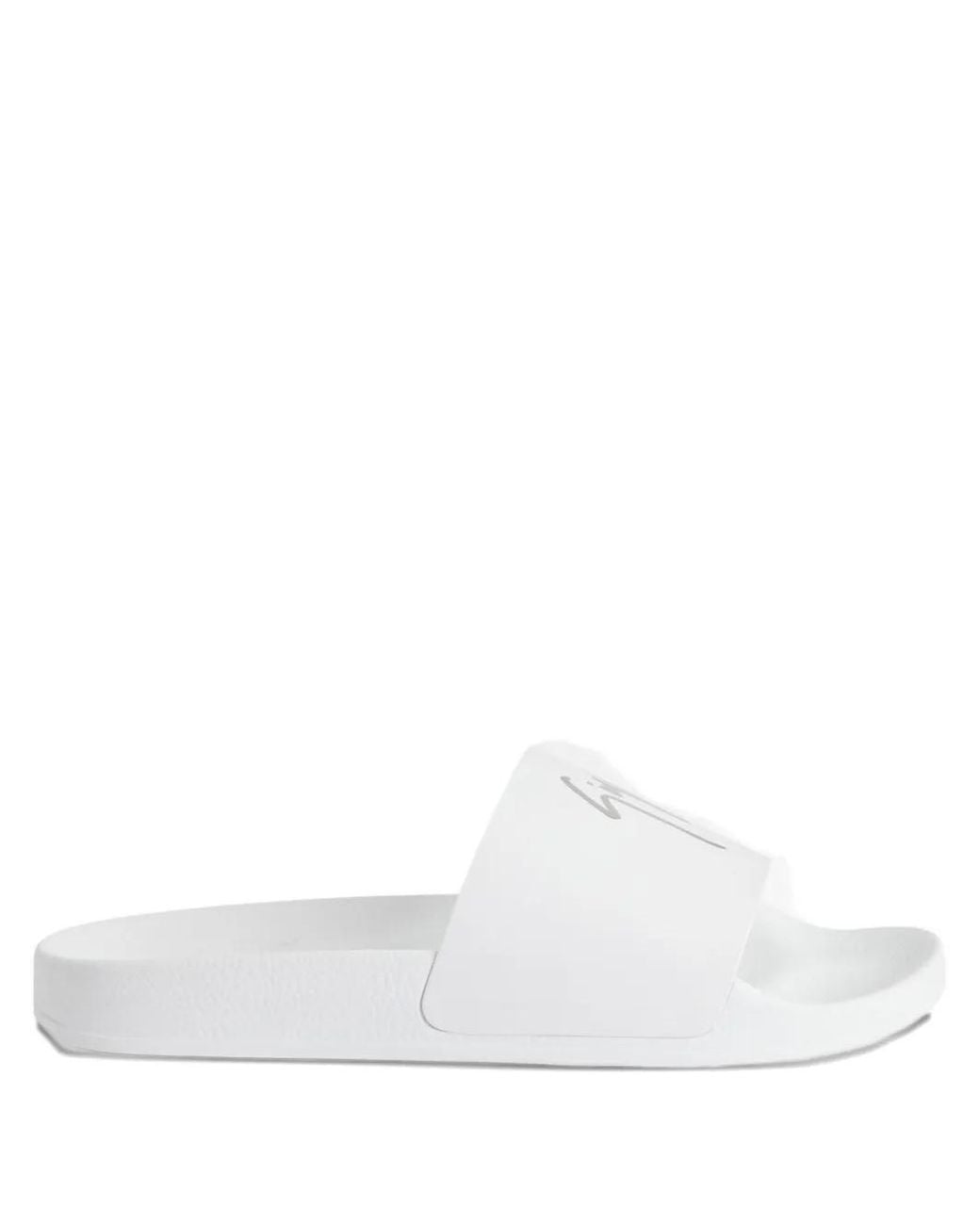 Giuseppe Zanotti White Brett Slides