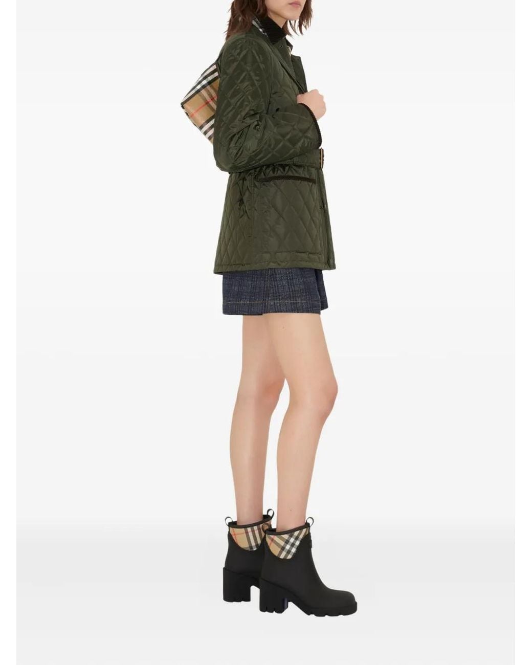 Burberry Black Ruber Marsh Stamp Heeled Low Boots