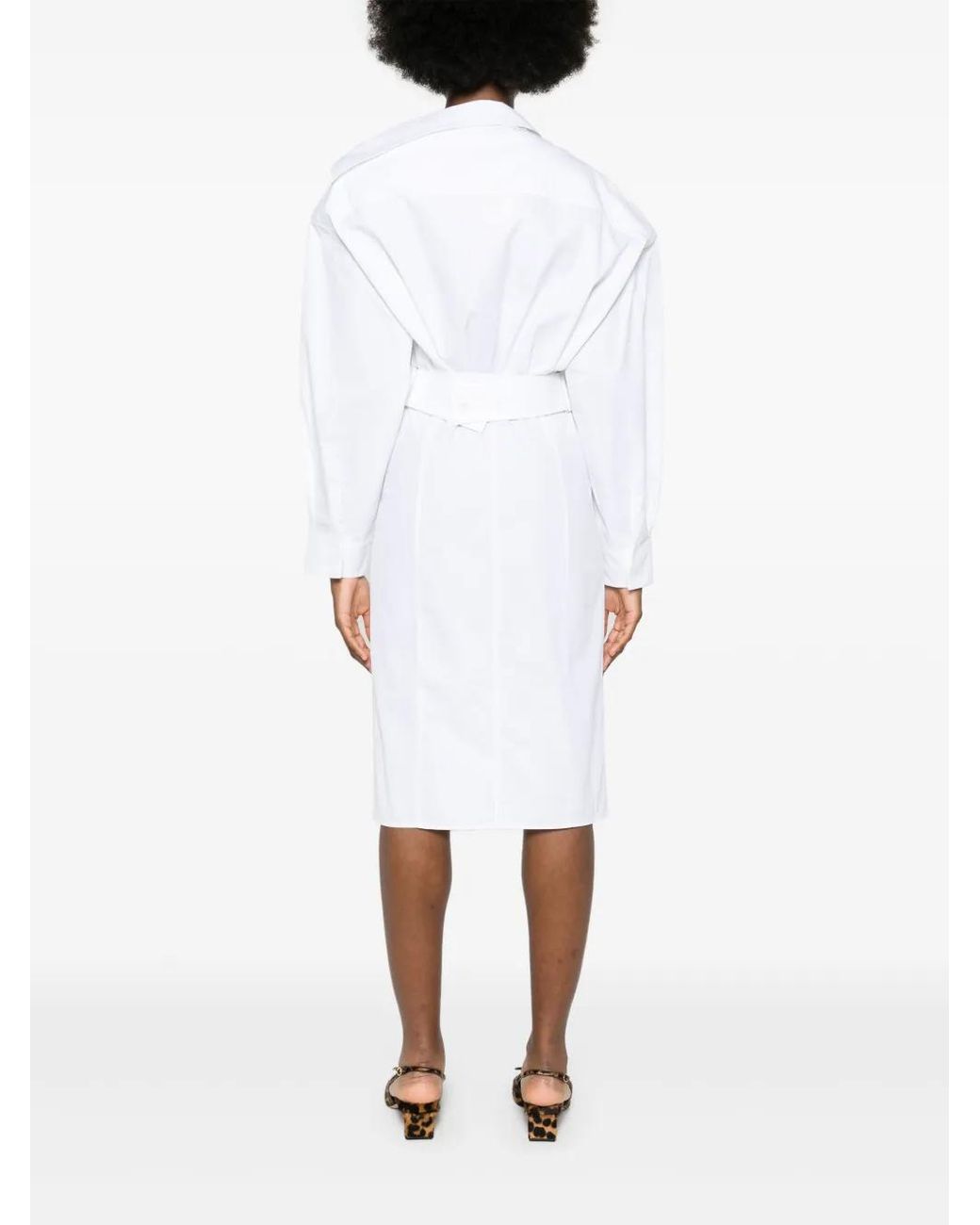 Jacquemus White La Robe Chemise Dress