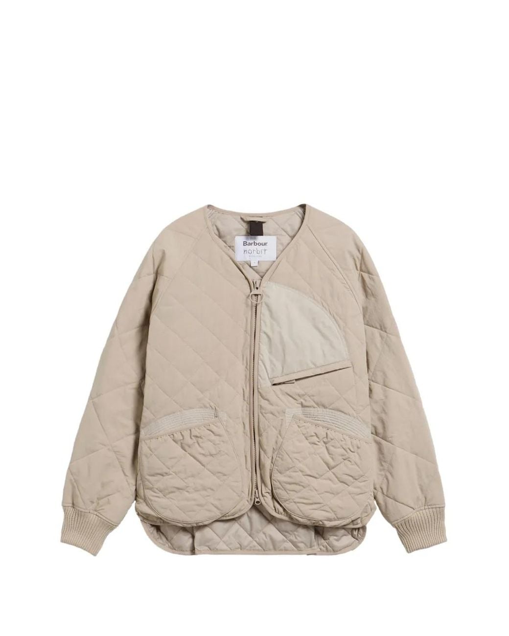 Barbour Natural Quilted Zip-Up Jacket for men