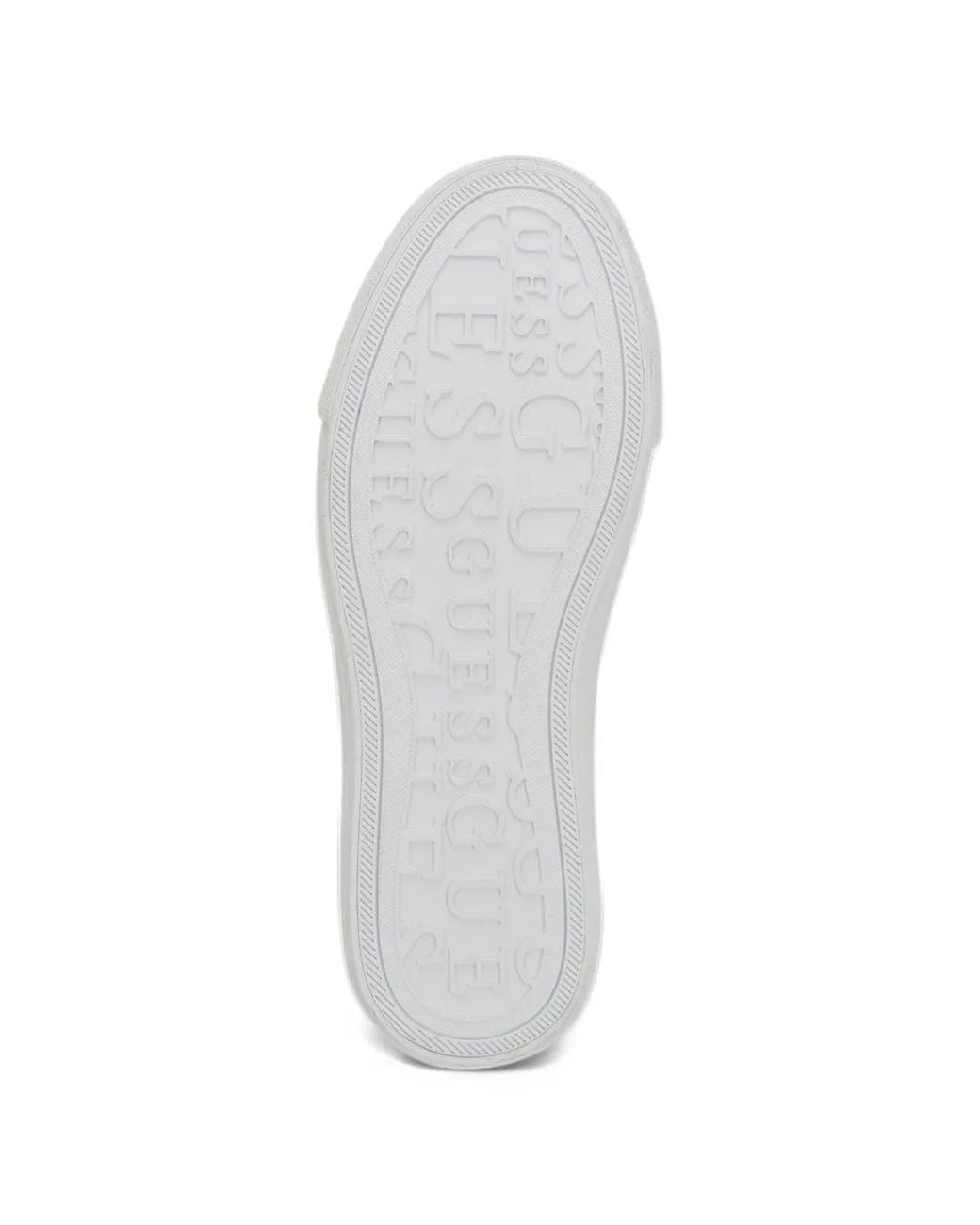 Guess White Jlove Embroidery Patent Sneakers