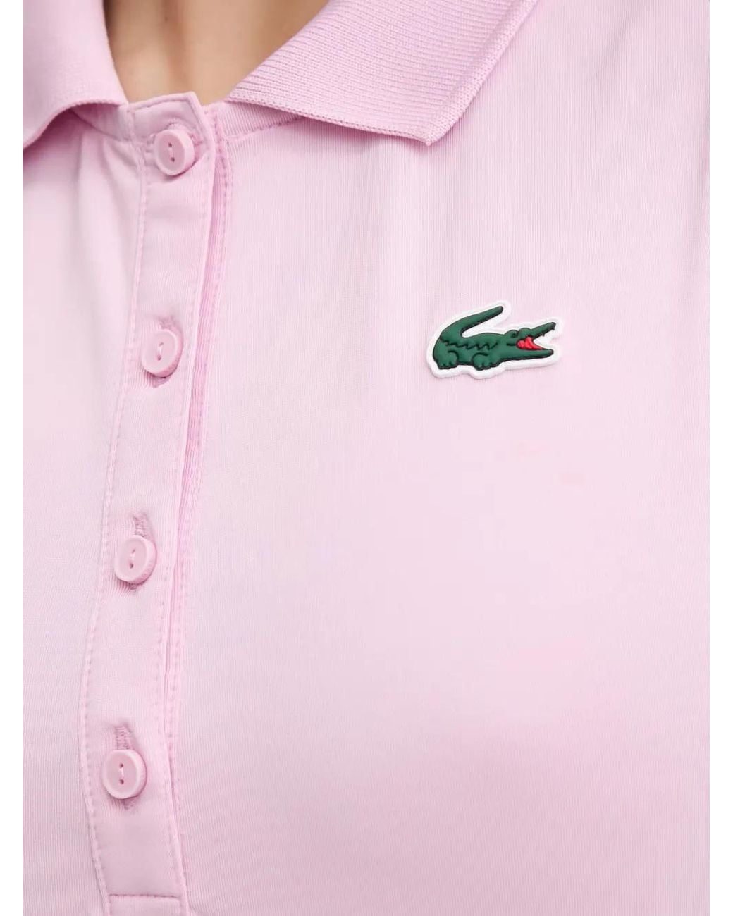 Lacoste Purple Slim Fit Uv Protect Stretch Golf Polo