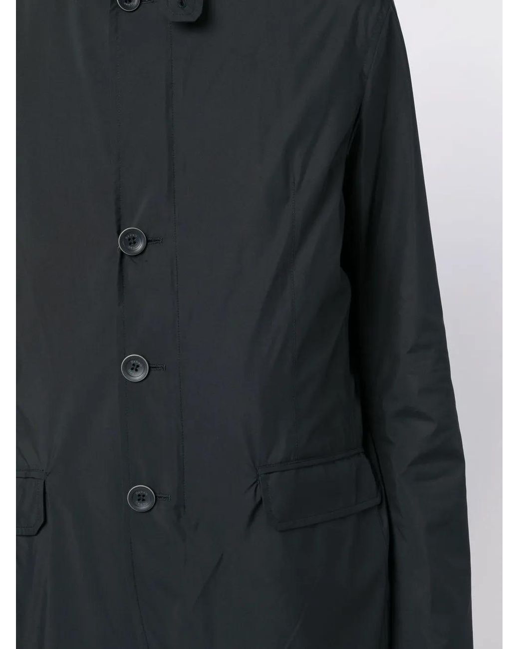 Herno Blue Button-Front Bomber Jacket for men