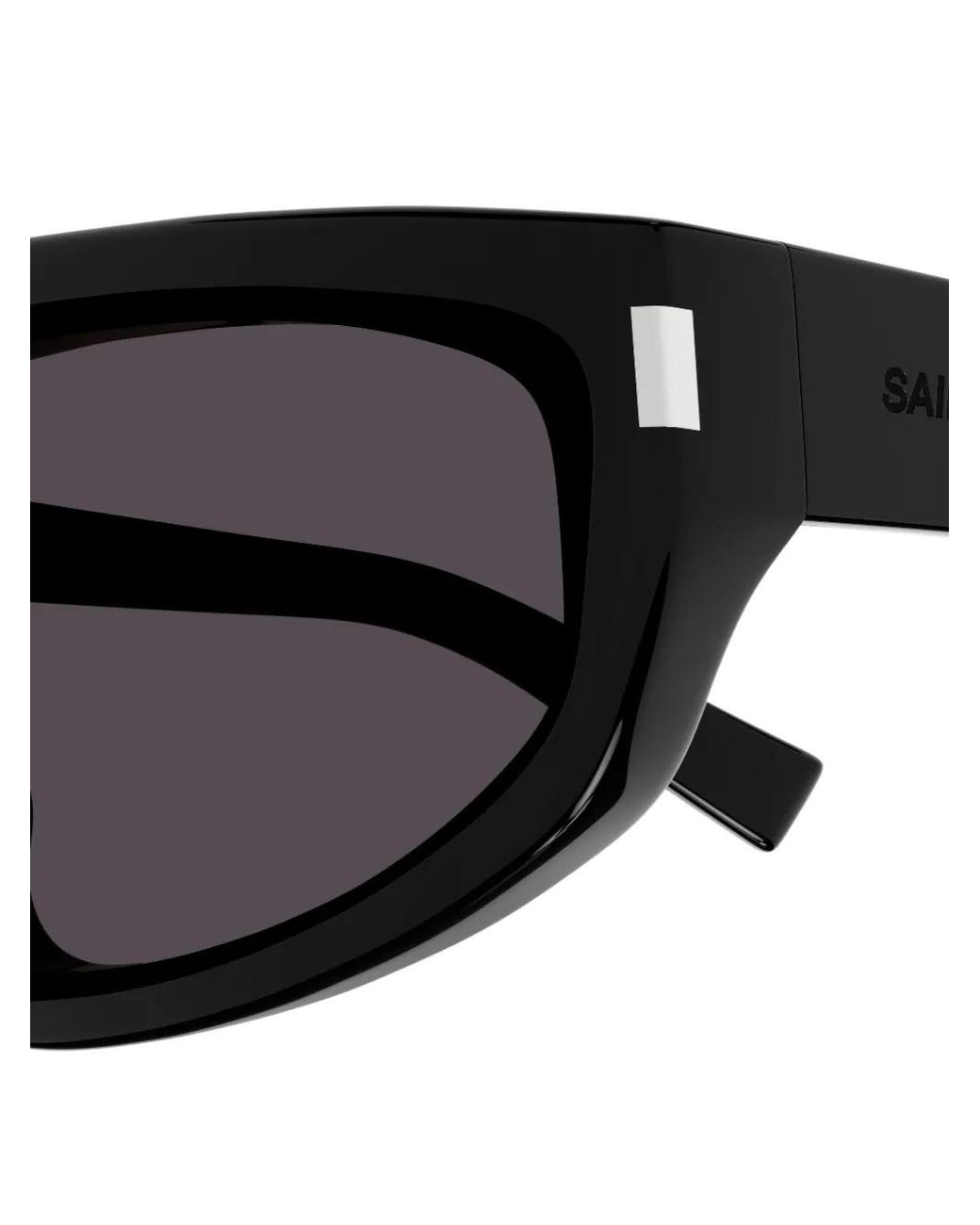 Saint Laurent Gray Nova Geometric-Frame Sunglasses