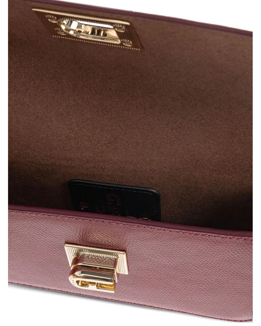Furla Purple Mini 1927 Chain-Strap Cross Body Bag