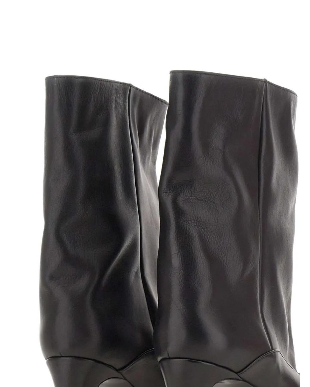 strategia shoes Black Cecile Square-Toe Ankle Boots