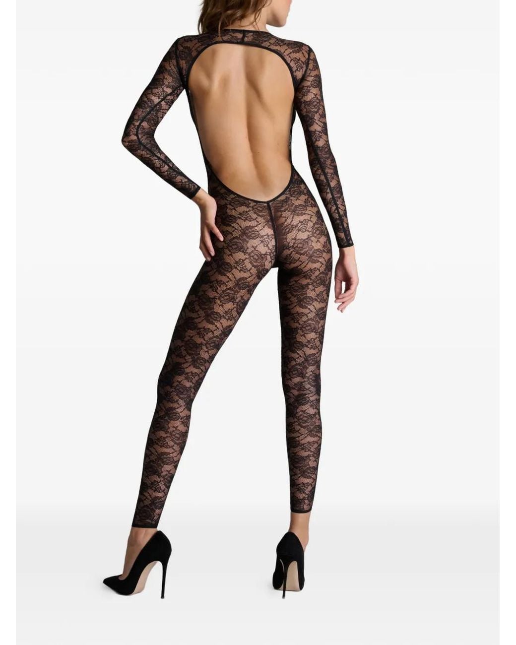 Maison Close Black Flashback Backless Jumpsuit