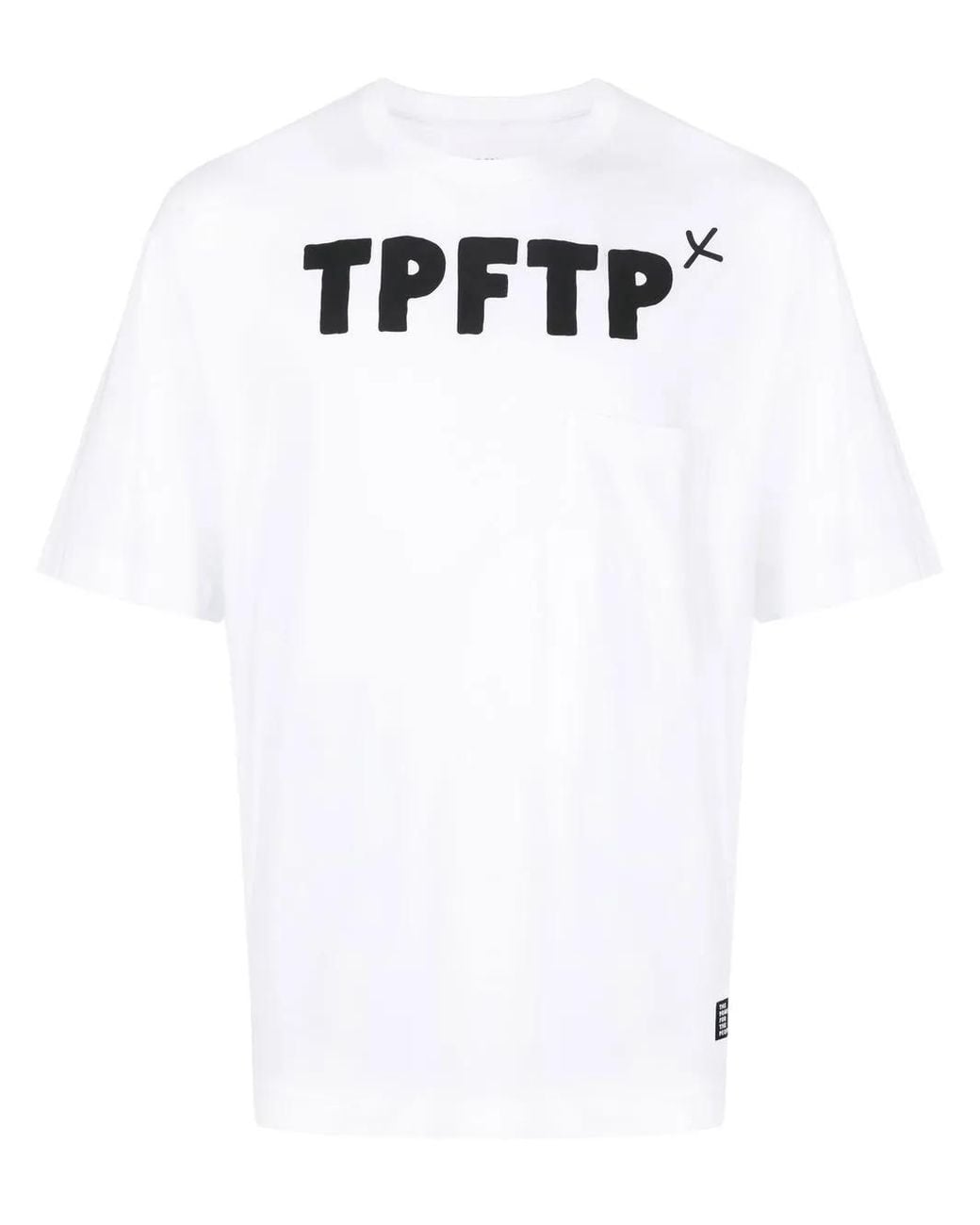 The Power for the People White Logo-Print T-Shirt for men