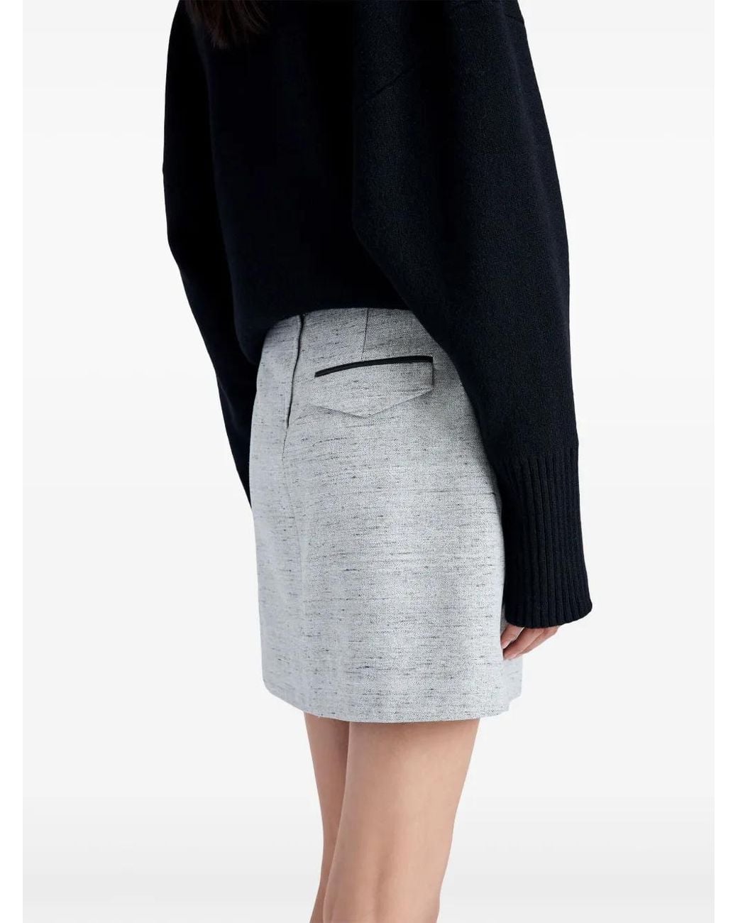 Proenza Schouler White Judith Mélange-Effect Skirt