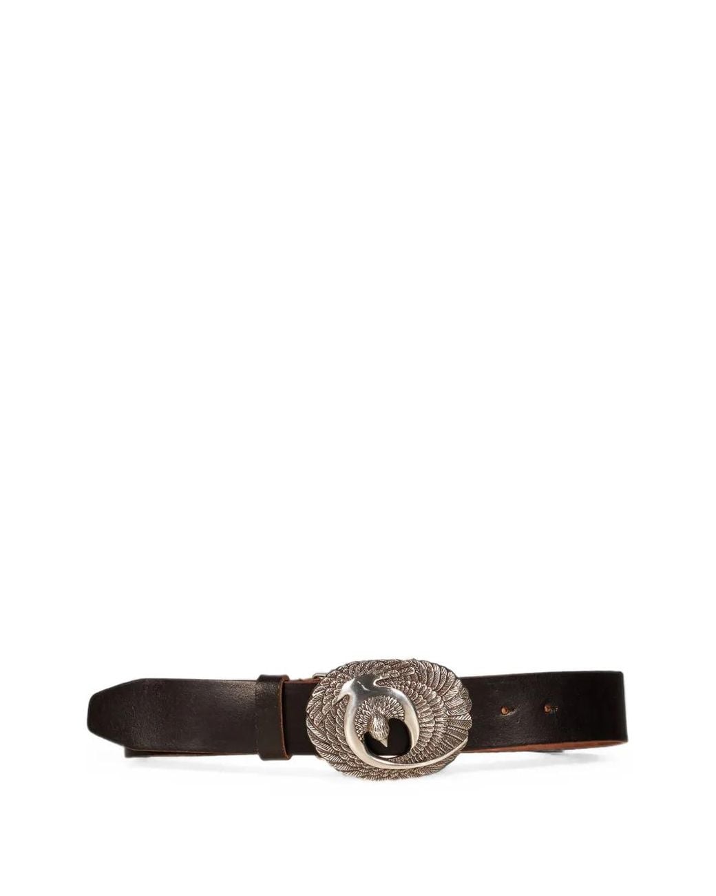 Our Legacy White Eagle Leather Belt for men