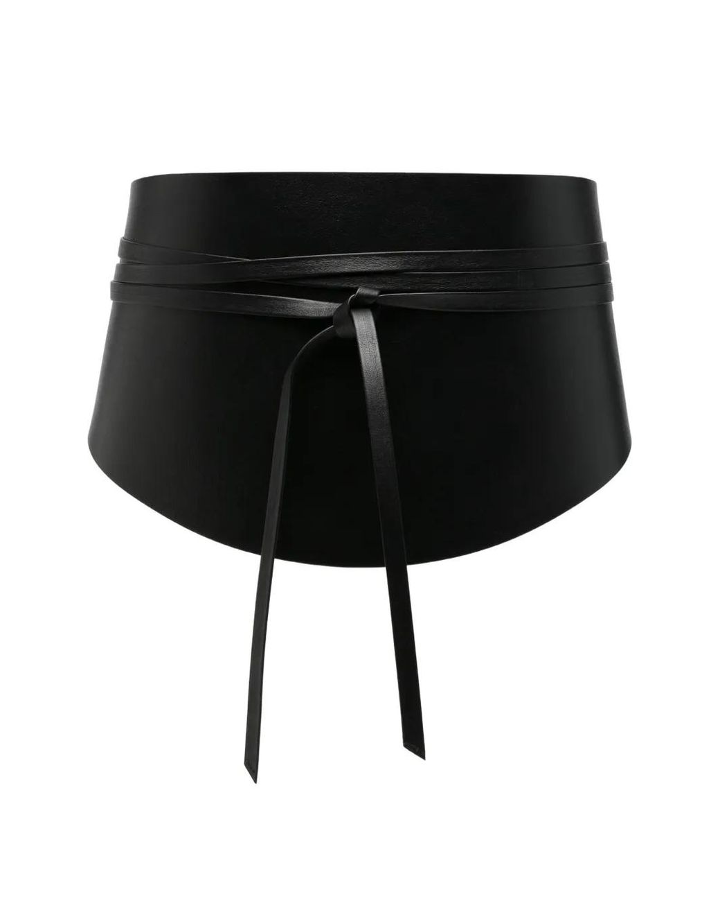 DEHANCHE Black Ceinture Style Corset Undone En Cuir