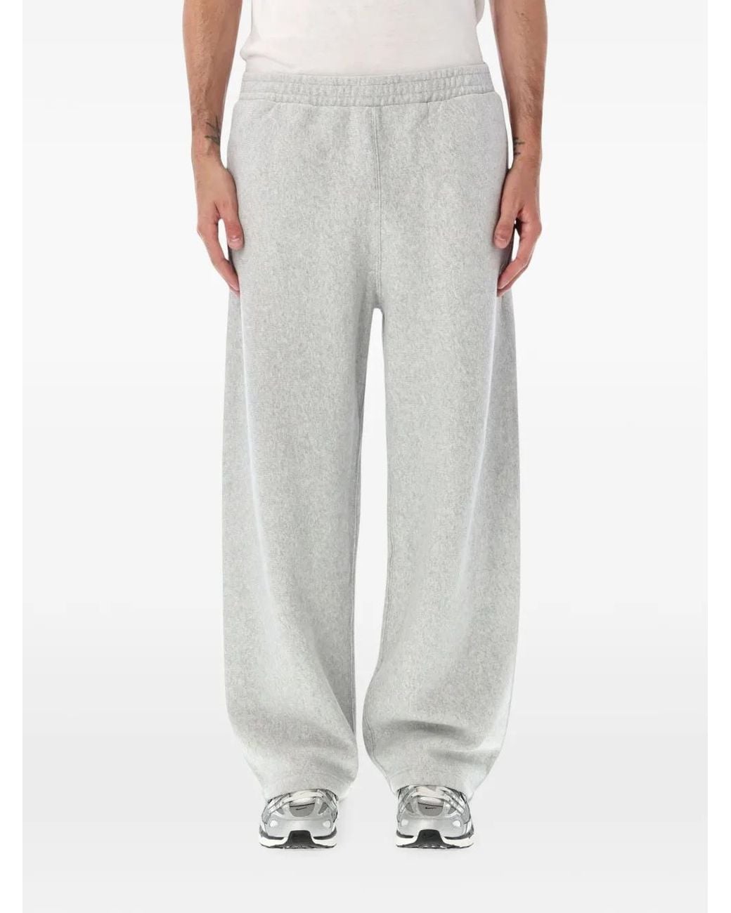 Champion Gray Logo-Patch Track Pants for men
