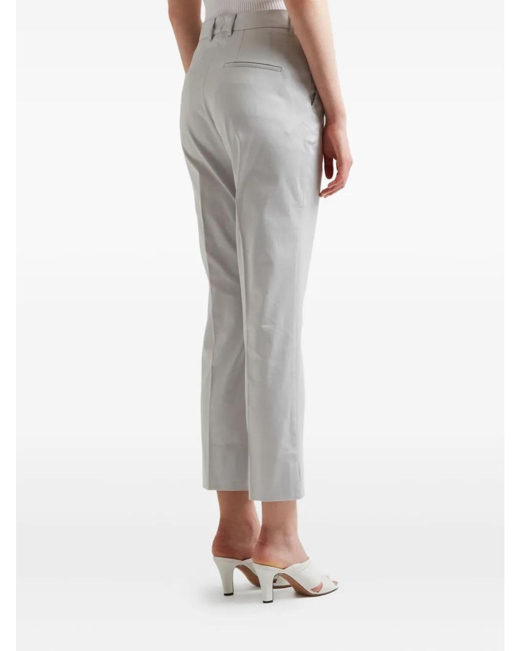 Incotex Gray Flat-Front Trousers