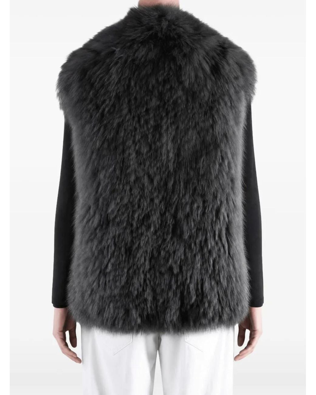 Yves Salomon Black Shearling Gilet