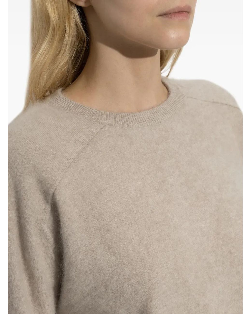 Lisa Yang White Lexia Cashmere Sweater