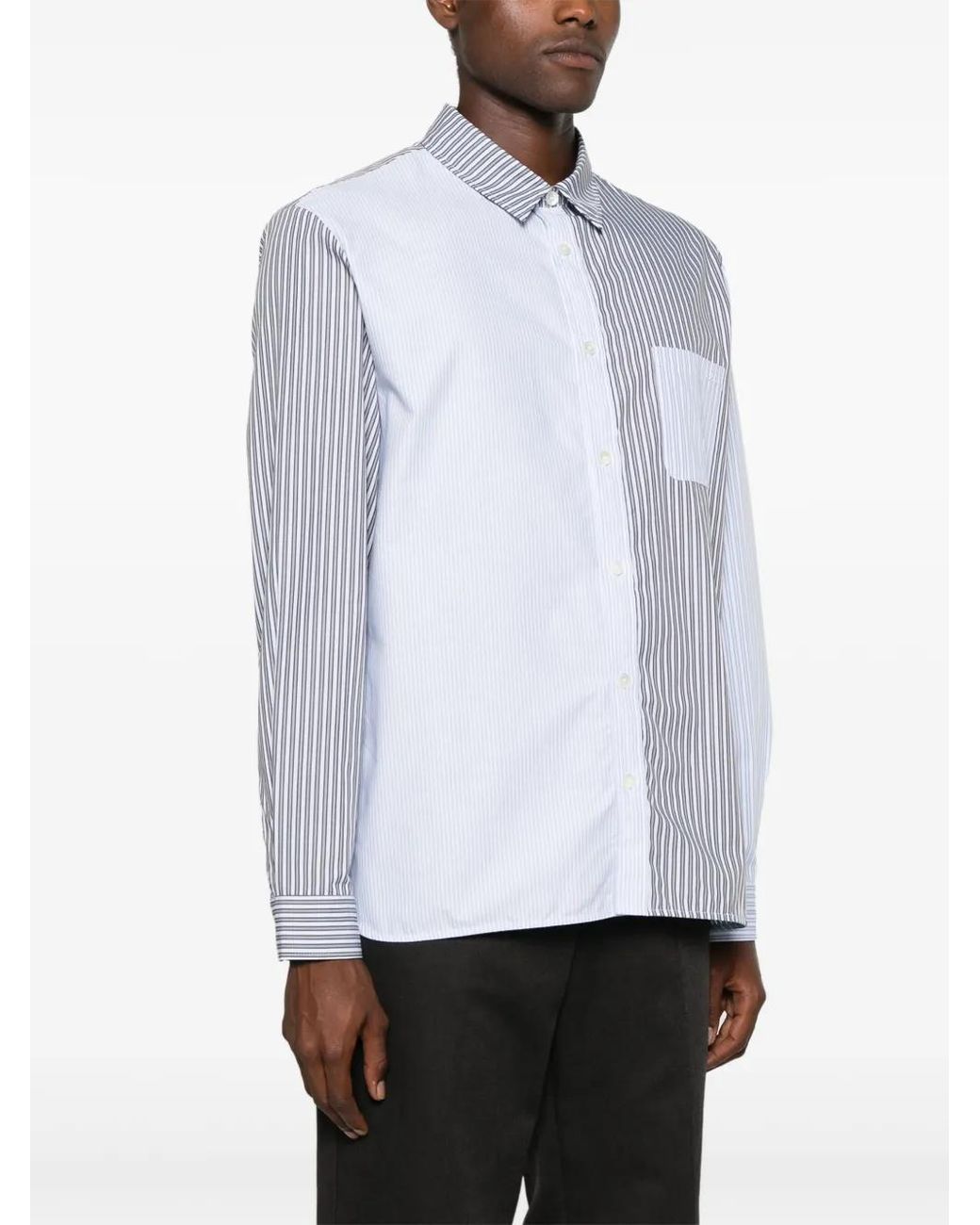 A.P.C. Blue Chemise Erwann for men