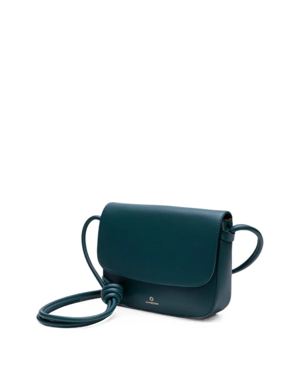 La Portegna Blue Lucía Knotted Shoulder Bag