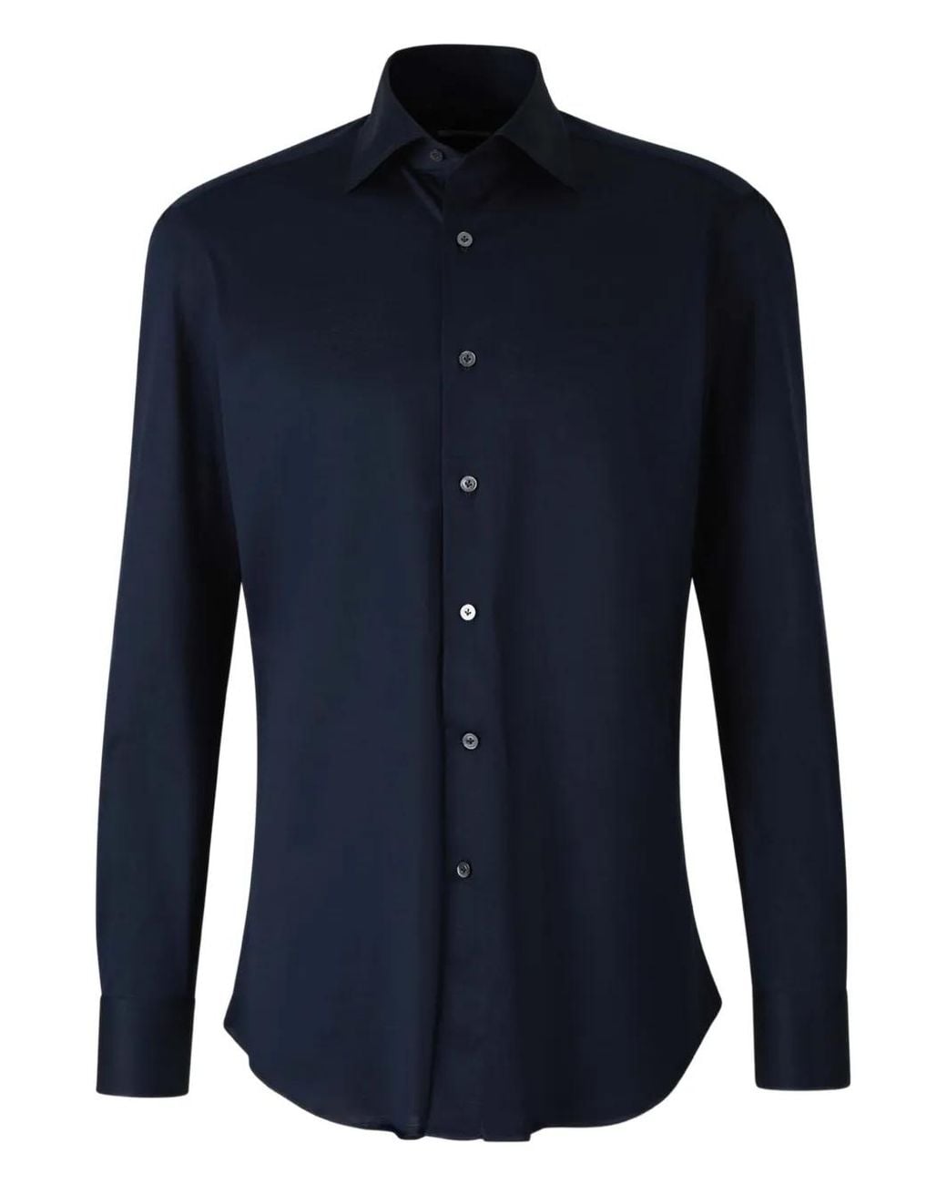 Fray Blue Sleek Button-Up Shirt for men