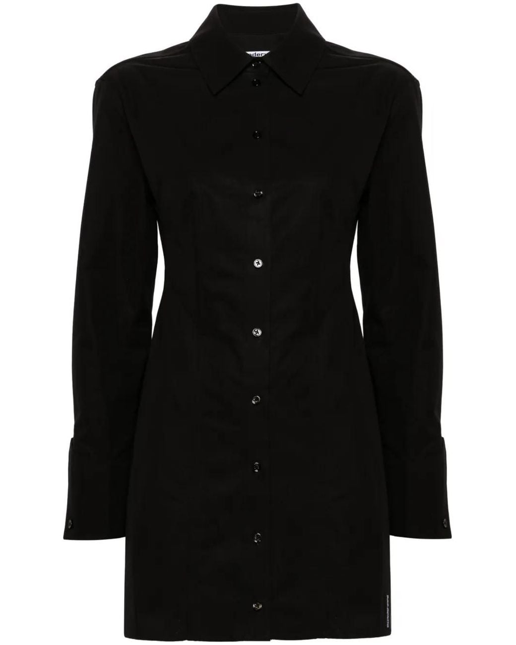 Alexander Wang Black Mini Cotton Shirt Dress - Women's - Cotton