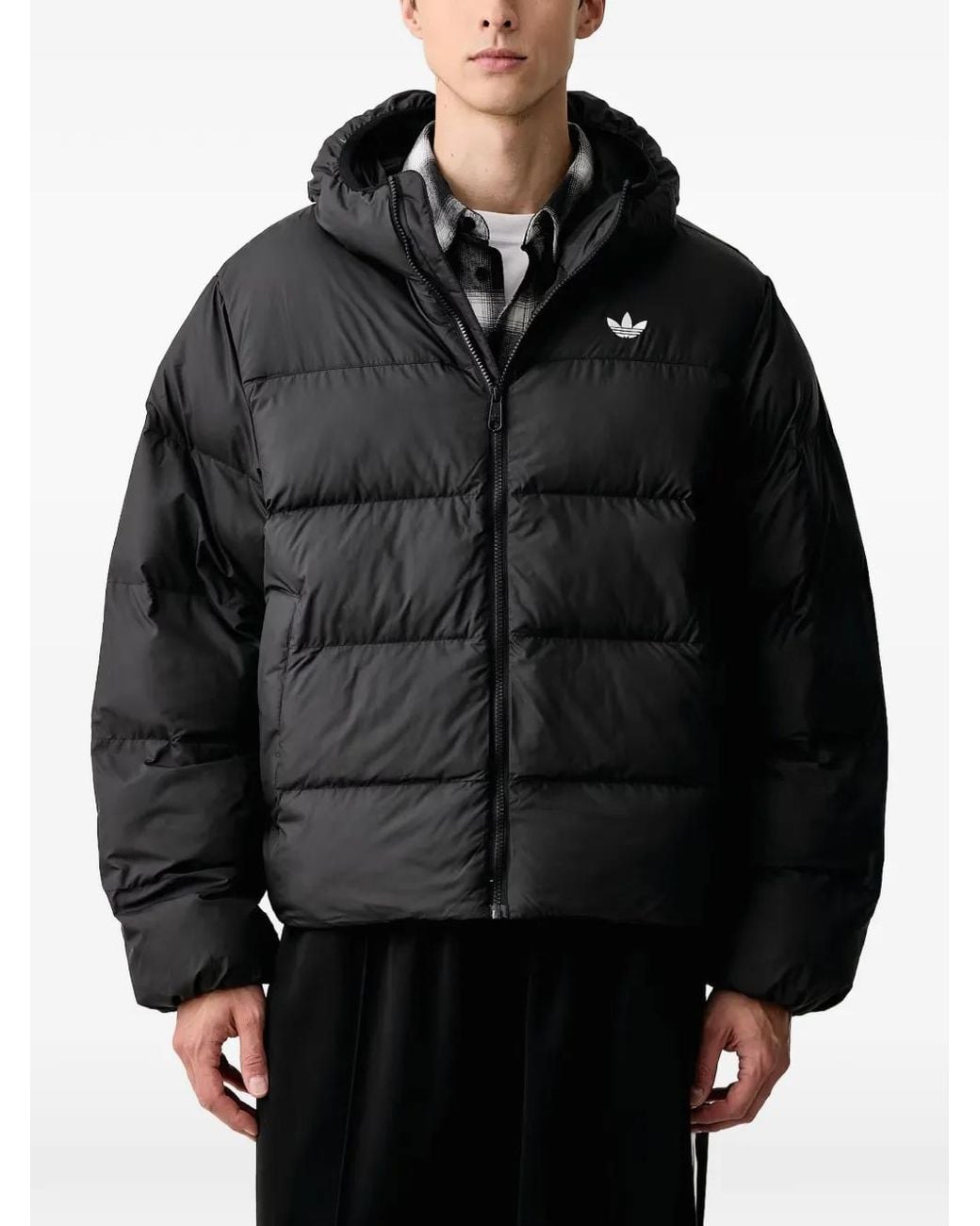 Adidas Black Doudoune Regen À Capuche for men