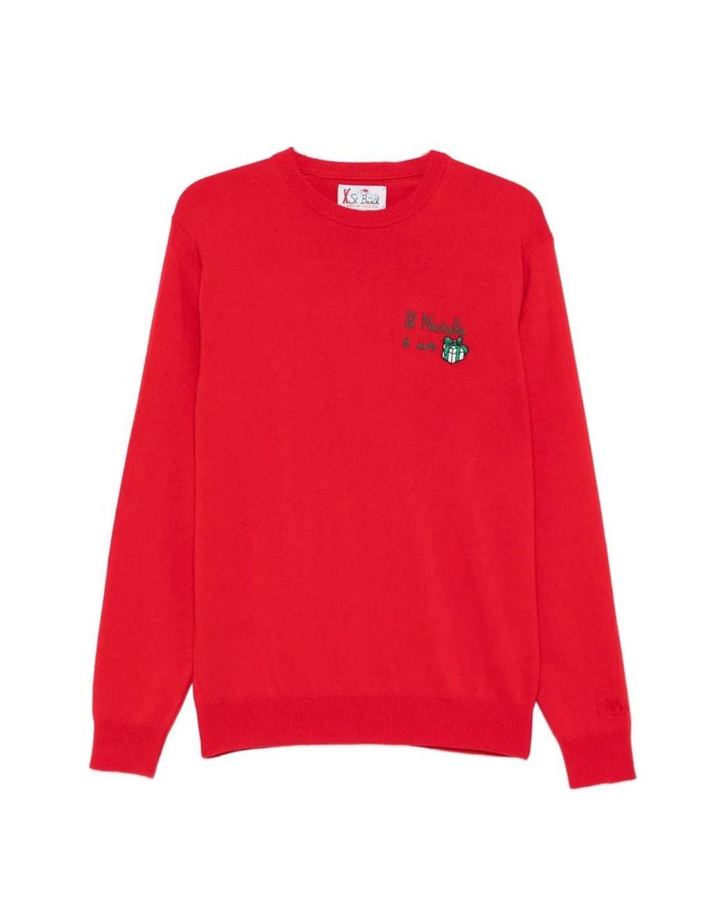 Mc2 Saint Barth Embroidered Crew-Neck Sweater for men