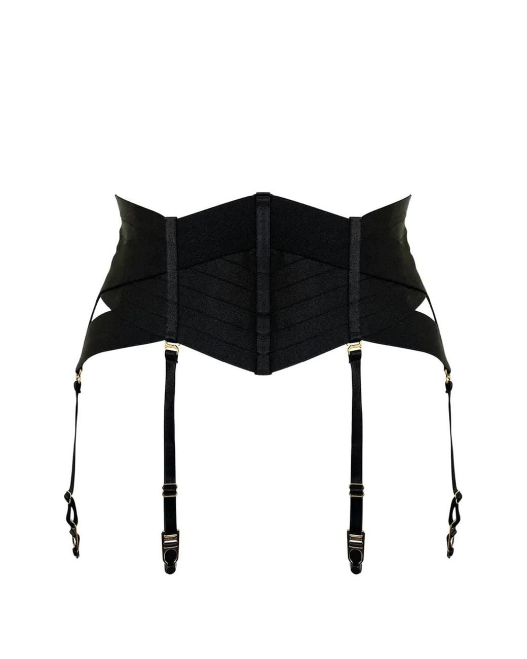 Bordelle Black Signature Elastic Panelled Cincher