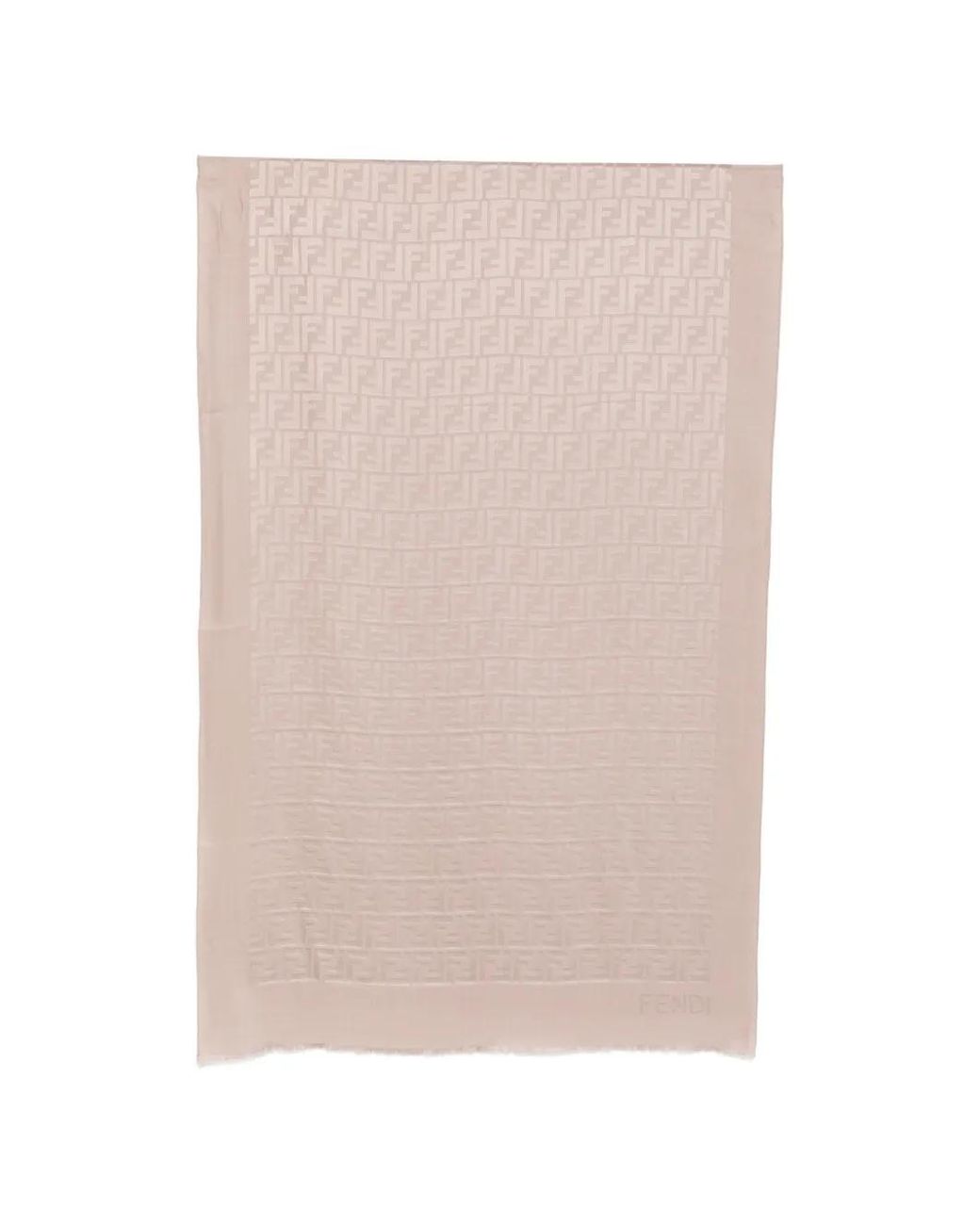 Fendi Natural Ff Silk Stole