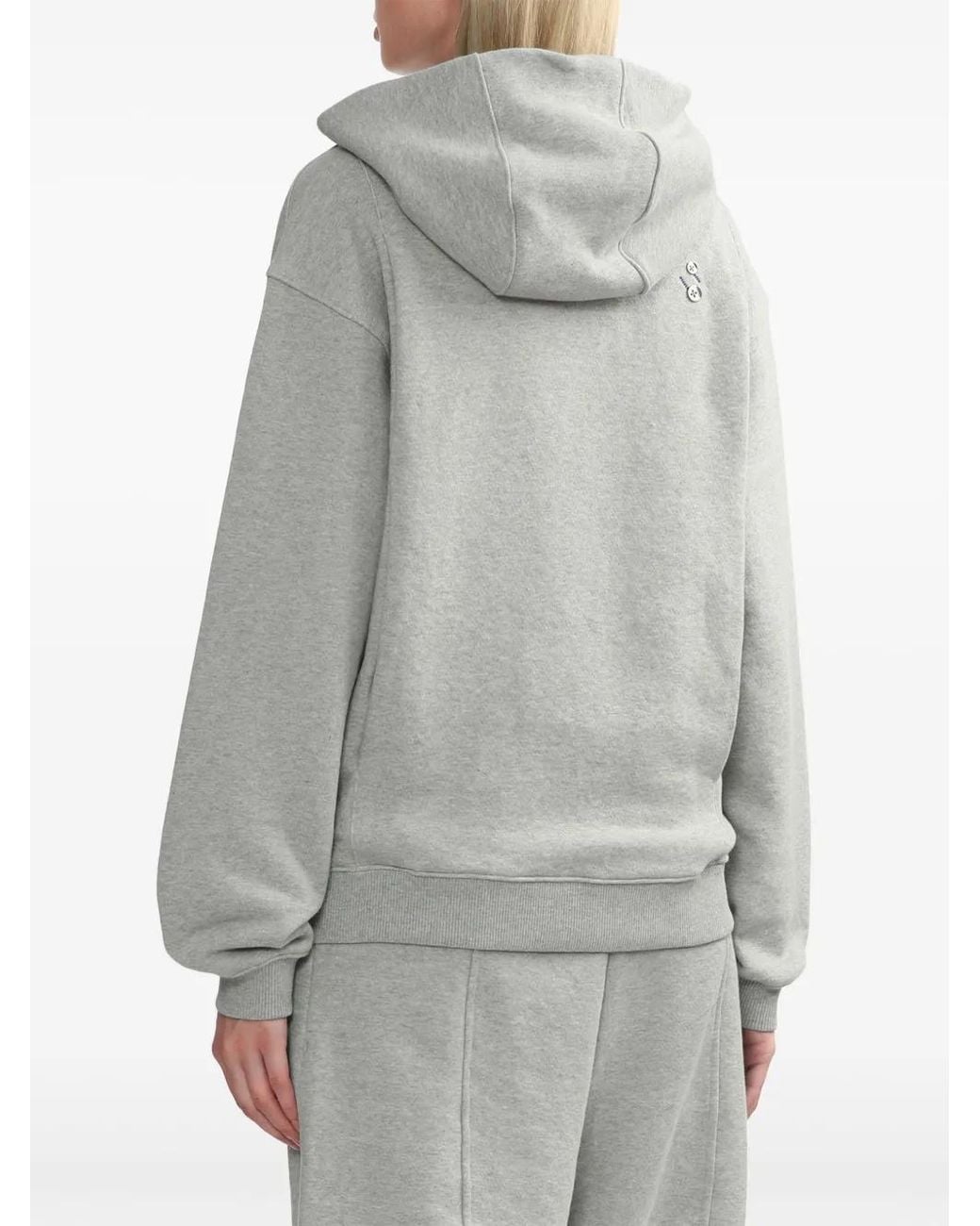 Adererror Gray Jersey Hoodie