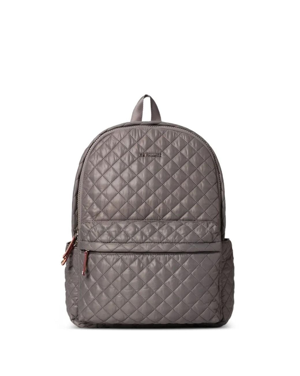 MZ Wallace Gray Metro Quilted Backpack