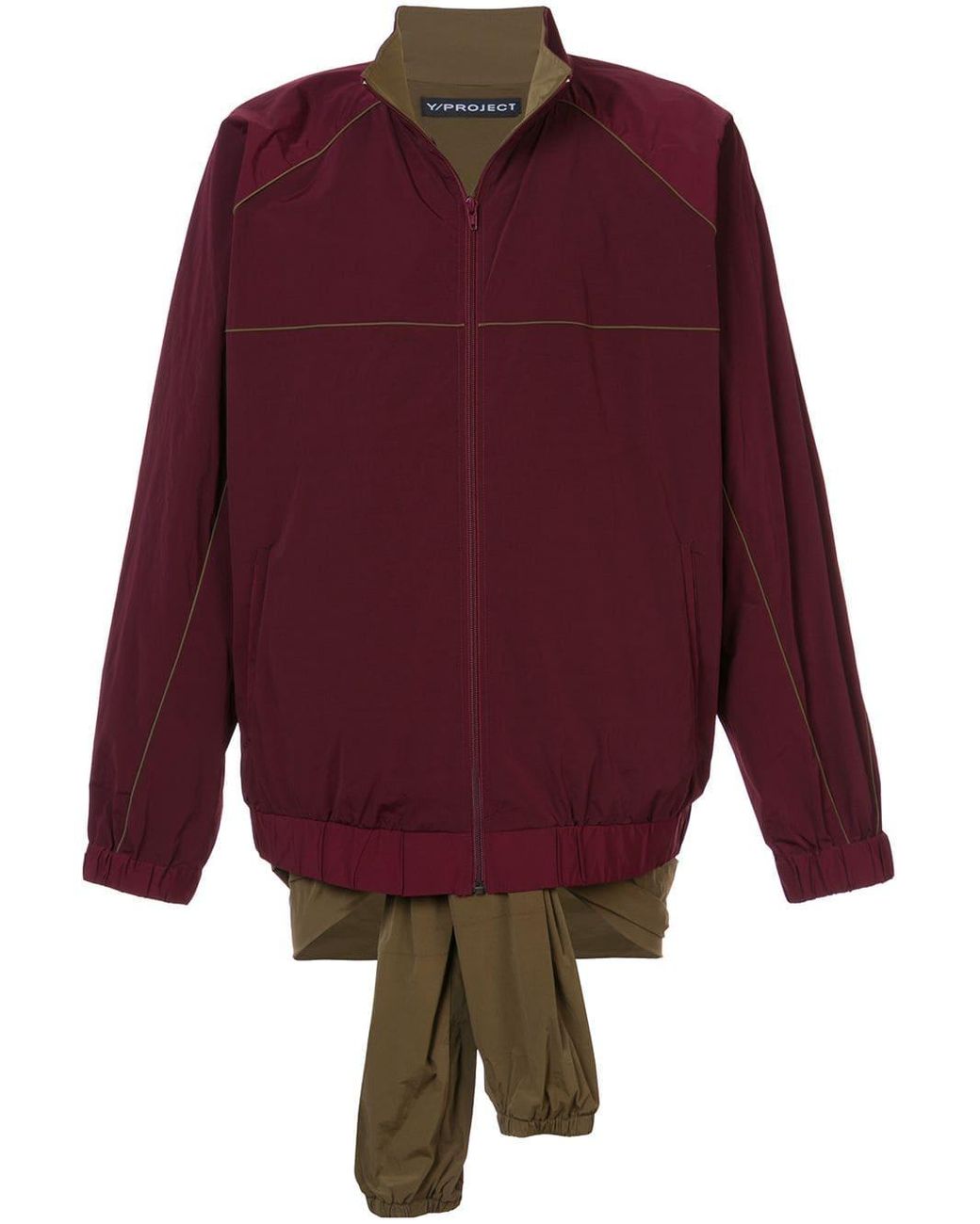 Download Y. Project Synthetic Mock Layer Coach Jacket in Red for Men - Lyst