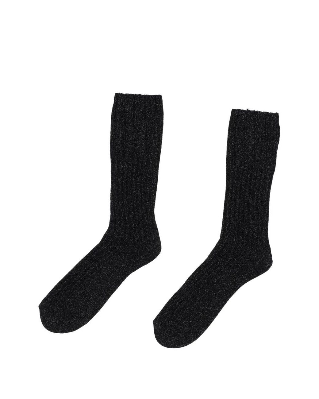 ANT45 Black Barcellona Ribbed Socks
