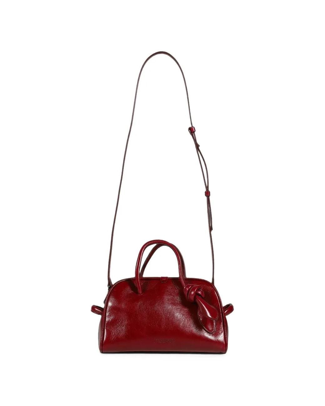 Jacquemus Red Small Turismo Leather Tote Bag