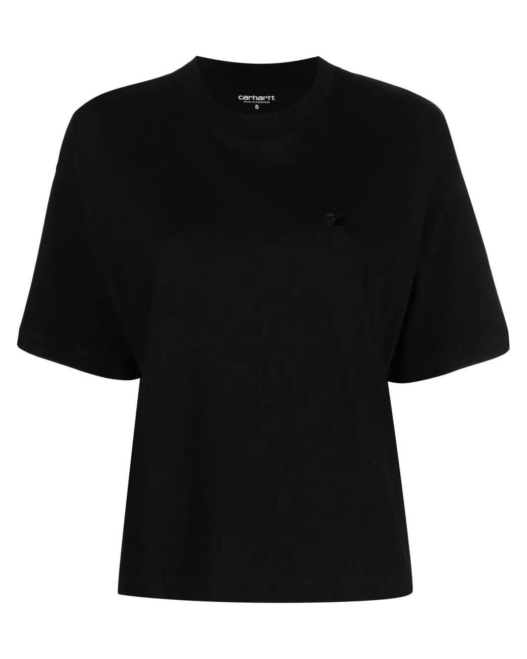 Carhartt Black Chester Logo-Embroidered T-Shirt