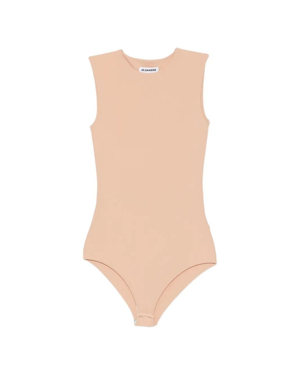 Jil Sander White Sleeveless Bodysuit