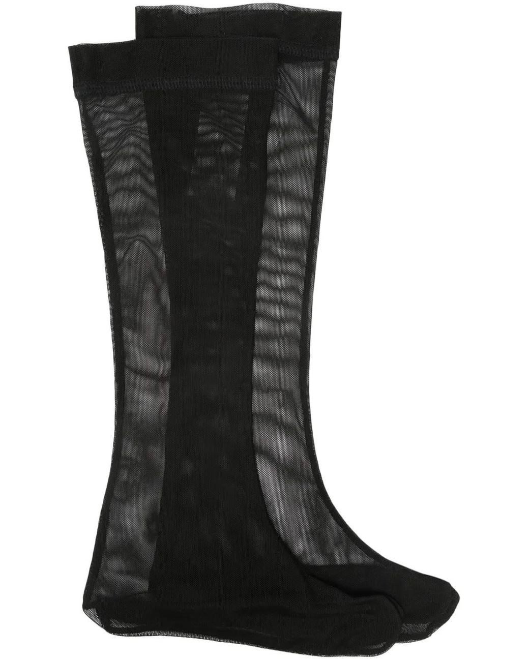 Ioana Ciolacu Black Split-Toe Mesh Socks