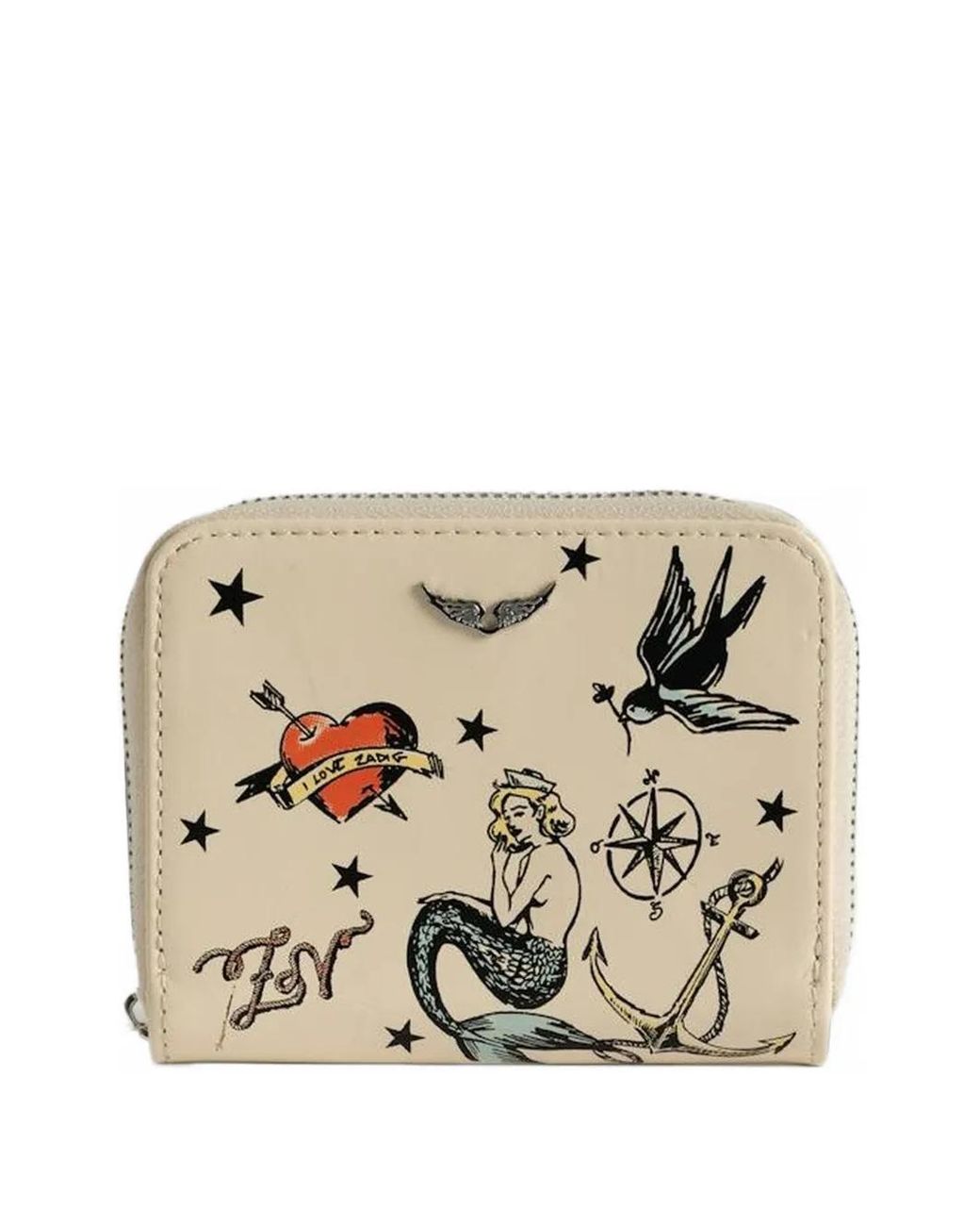 Zadig & Voltaire Natural Mini Zv Tattoo Purse