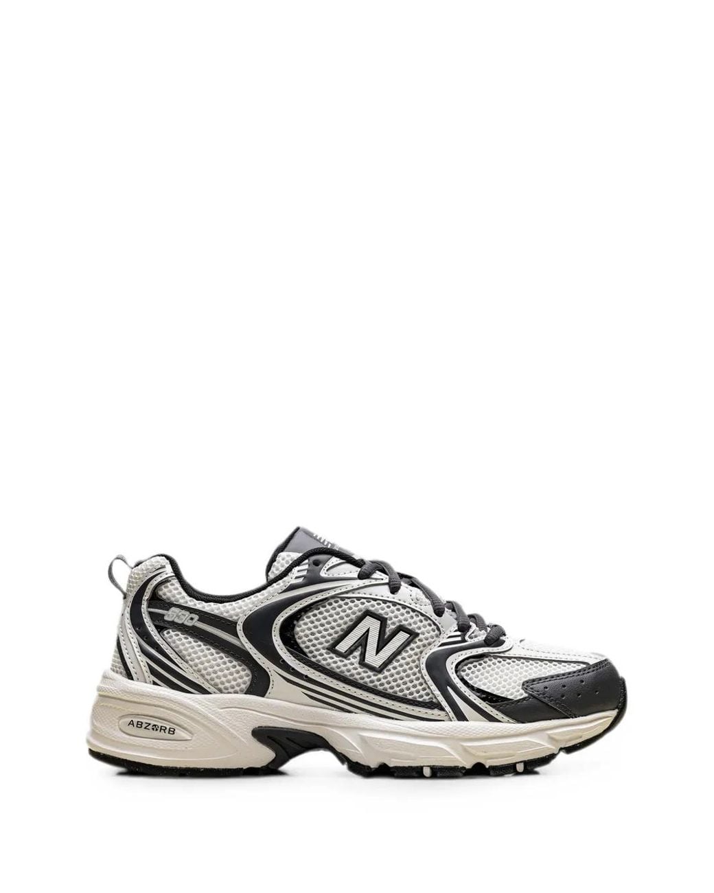 New Balance White 530 Mesh-Panelled Sneakers