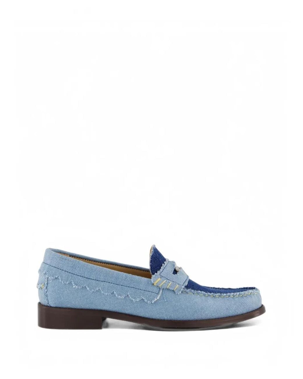 Toral Shoes Blue Coin Denim Loafers