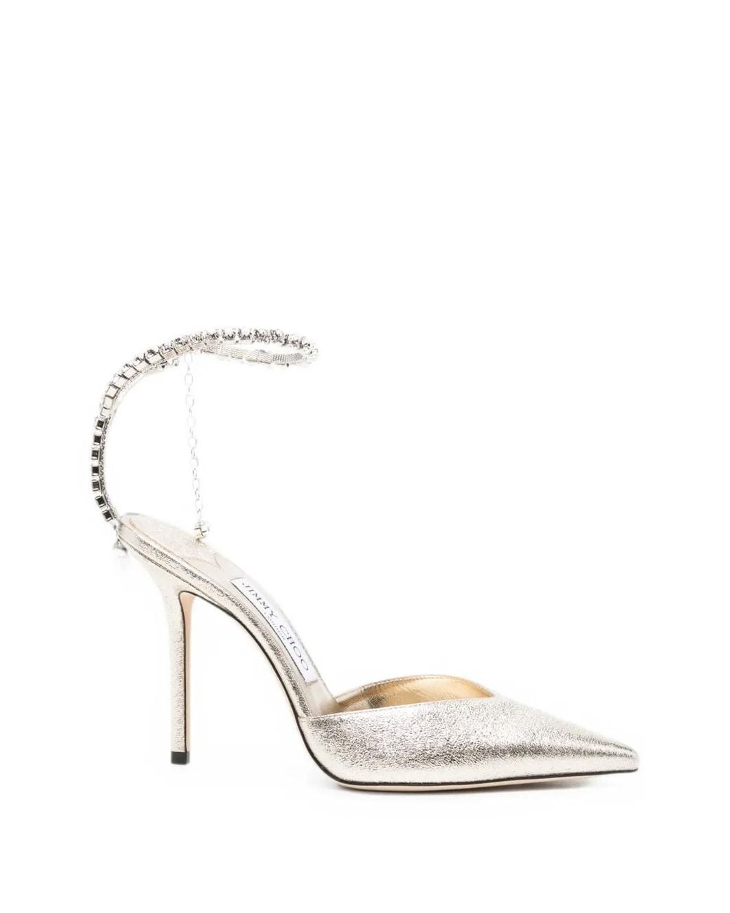 Jimmy Choo White Saeda 100