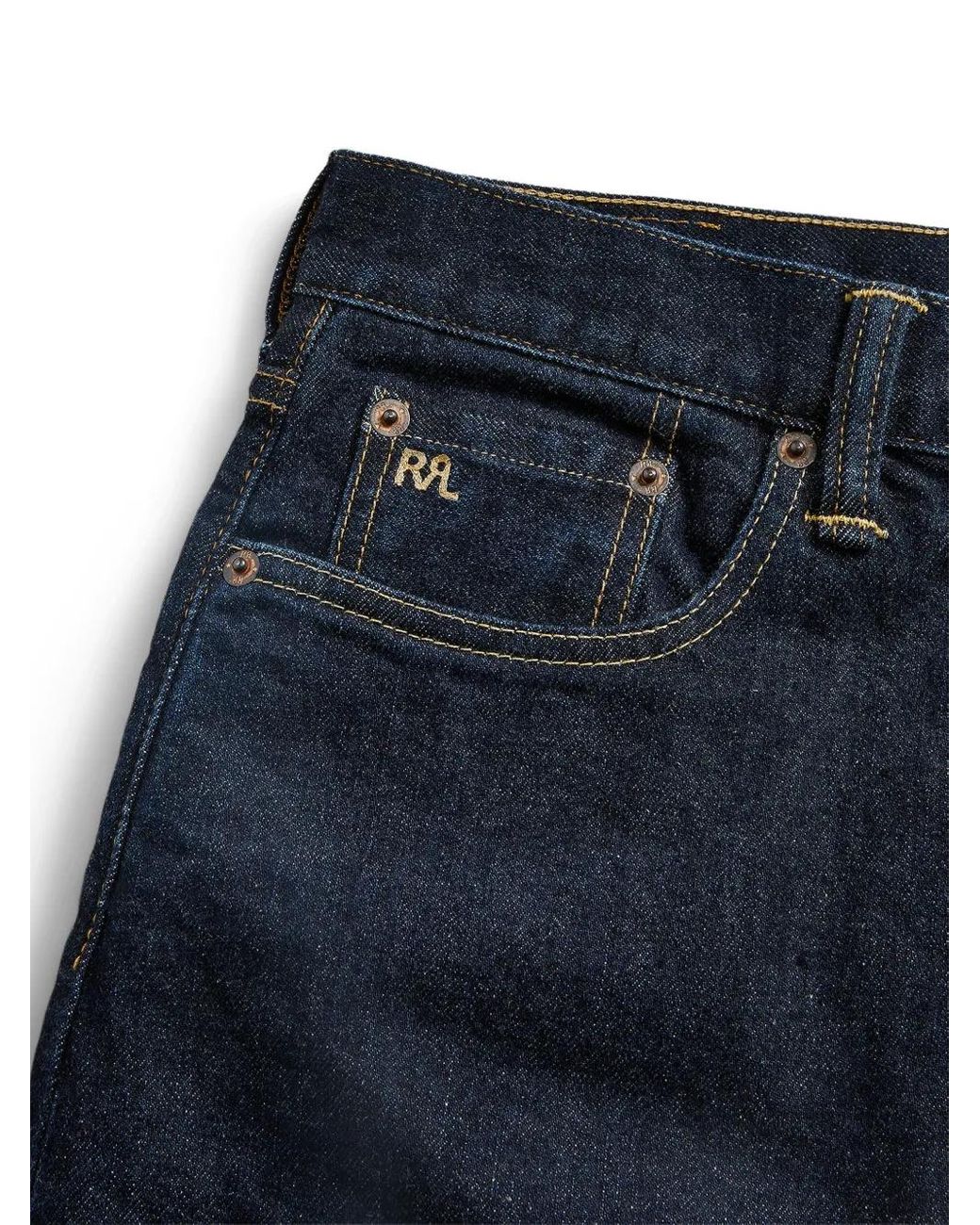 Vaqueros Rectos RRL de color Blue